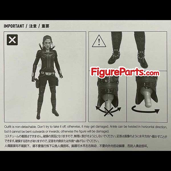 Leg Joint - Hot Toys Black Widow mms603 mms603b 3